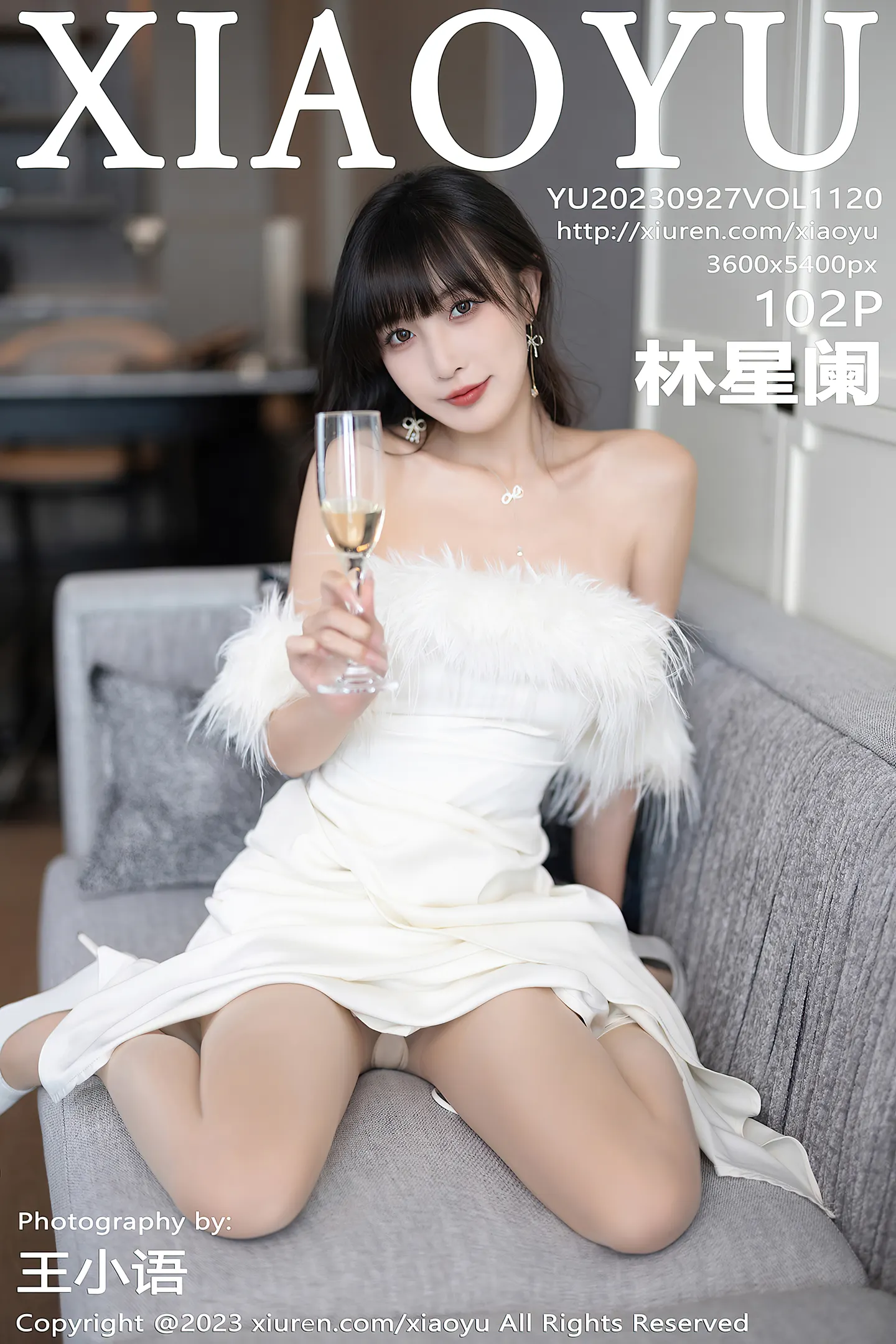 [XiaoYu画语界]Vol.1120_模特林星阑白色蕾丝情趣内衣+露肩连衣裙秀曼妙身姿诱惑写真102P-秀人网 - XiuRen.Space